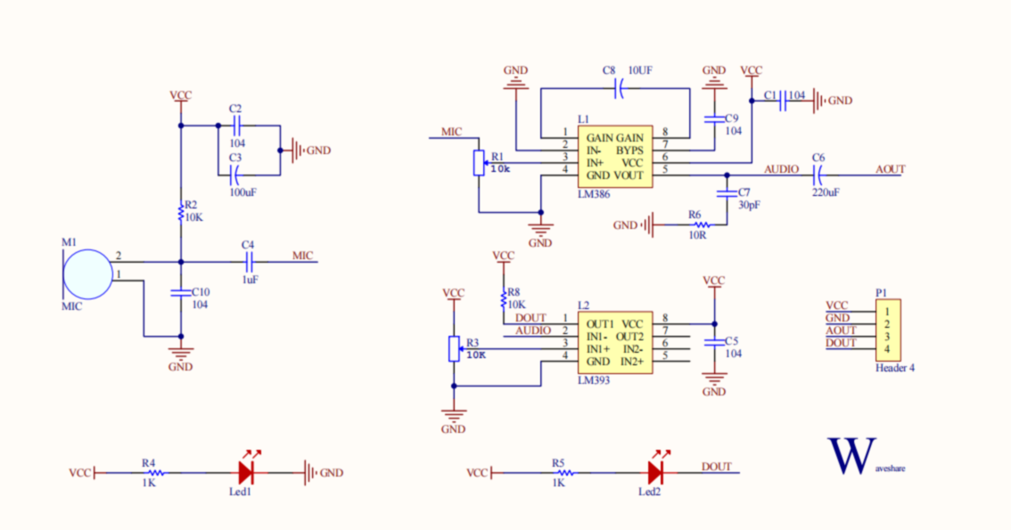 LM386模块原理图